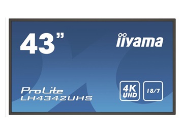 ROZBALENO - iiyama ProLite LH4342UHS-B3, Android, 4K, black