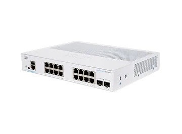 Cisco switch CBS250-16T-2G-UK (16xGbE,2xSFP,fanless) - REFRESH