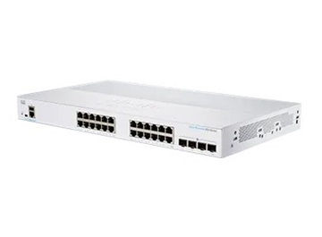 Cisco switch CBS350-24T-4G-EU (24xGbE,4xSFP,fanless) - REFRESH