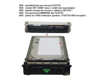 FUJITSU HDD SRV SATA 6G 6TB 7.2K N H-P 3.5' BC - TX1310M5