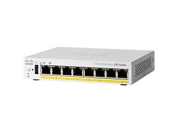 Cisco switch CBS250-8PP-D (8xGbE,8xPoE+,45W,fanless) - REFRESH