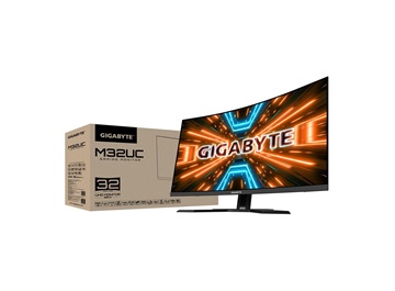 GIGABYTE LCD - 31,5" Gaming monitor M32UC UHD, 3840x2160, 144Hz, 3000:1, 350cd/m2, 1ms, 2xHDMI 2.1, 1xDP, 1xUSB-C, SS VA