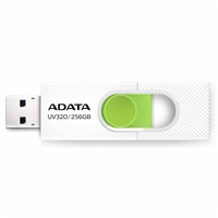 ADATA Flash Disk 256GB UV320, USB 3.2, bílo-zelená