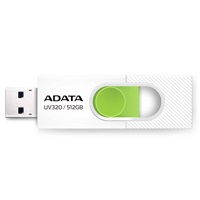 ADATA Flash Disk 512GB UV320, USB 3.2, bílo-zelená