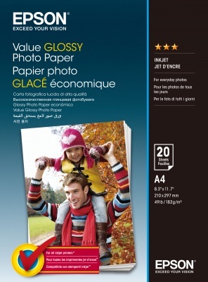 EPSON Value Glossy Photo Paper A4 20 sheet