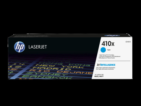 HP 410X Cyan LJ Toner Cart, CF411X (5,000 pages)