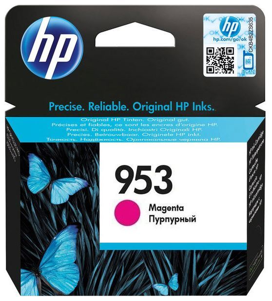 HP 953 purpurová inkoustová kazeta, F6U13AE