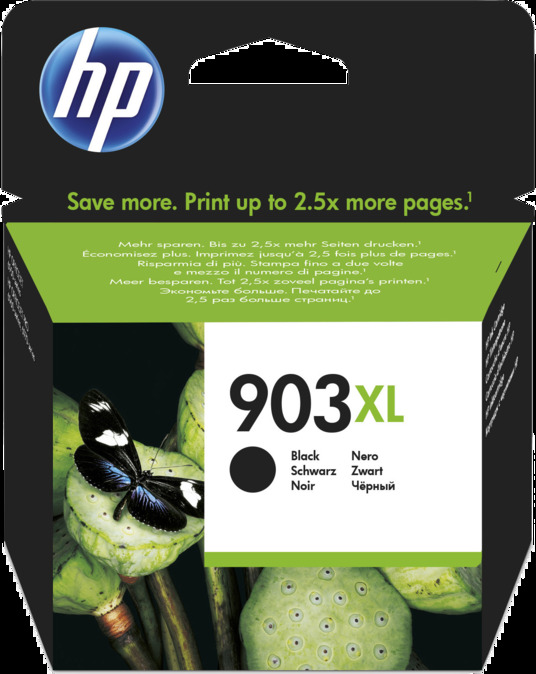 HP 903XL Černá originální inkoustová kazeta s vysokou výtěžností