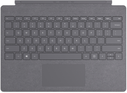Microsoft Surface Pro Signature Type Cover - UK - platinum - komerční