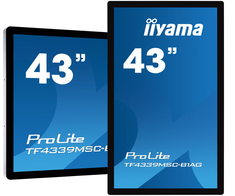 iiyama ProLite TF4339MSC-B1AG, 109,2 cm (43''), Projected Capacitive, 12 TP, Full HD, black