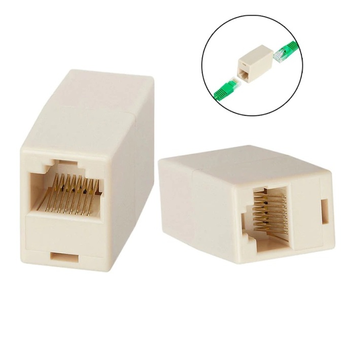 W-Star Spojka RJ45 (UTP) cat5 slonová kost CPRJ45BG