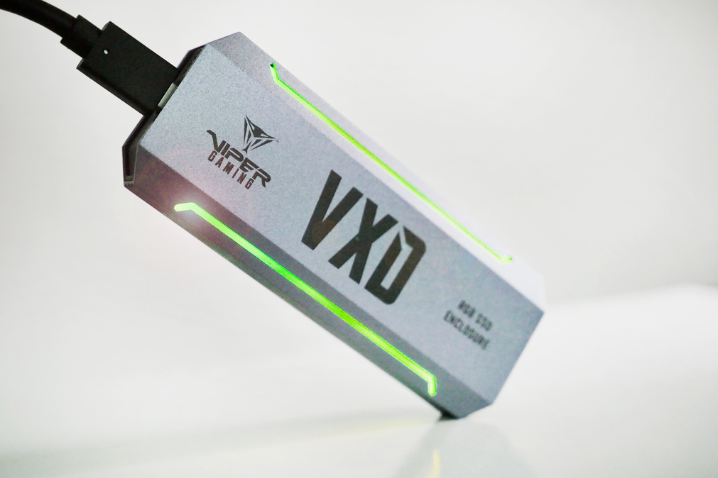 Patriot VXD externí box USB 3.2  M.2 NVMe SSD RGB