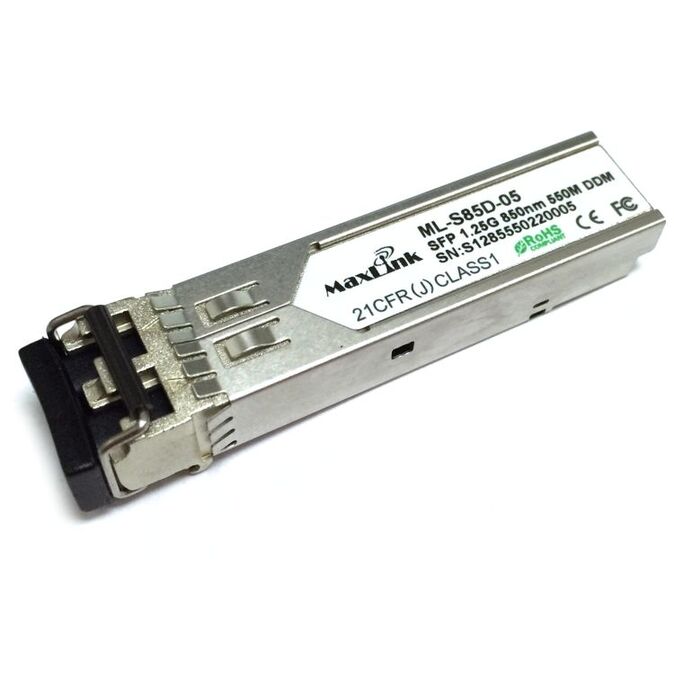 MaxLink 1.25G SFP optický modul, MM, 850nm, 550m, 2x LC konektor, DDM