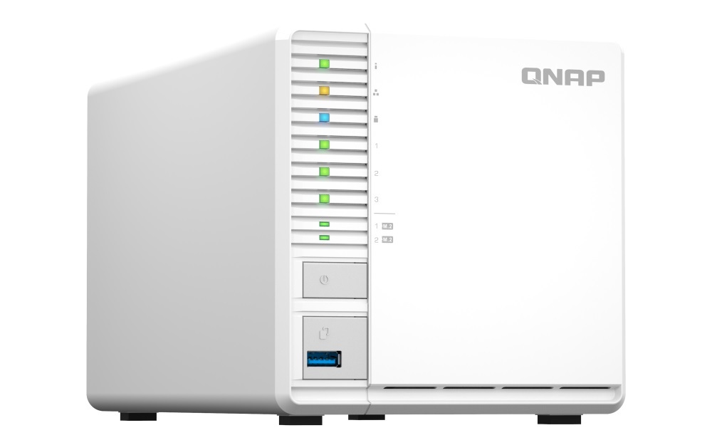 QNAP TS-364-8G (4core 2,9GHz, 8GB RAM, 3x SATA, 2x M.2 NVMe sloty, 3x USB, 1x 2,5GbE, 1x HDMI 1.4b)