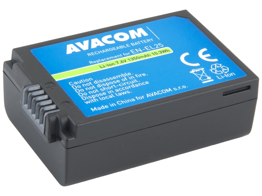 Baterie AVACOM Nikon EN-EL25 Li-Ion 7.6V 1350mAh 10.3Wh
