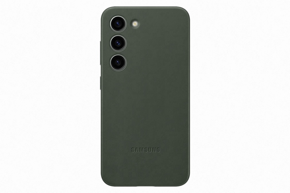 Samsung ochranný kryt kožený pro Samsung Galaxy S23+, zelená