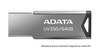 ADATA Flash Disk 128GB UV250, USB 3.2 Dash Drive, tmavě stříbrná