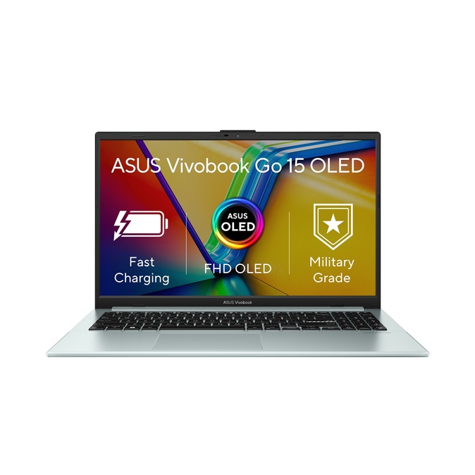 ASUS Vivobook Go 15 OLED - Ryzen 5 7520U/8GB/512GB SSD/15,6"/FHD/OLED/16:9/2y PUR/Windows 11 Home/zelená
