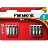PANASONIC Alkalické baterie Pro Power LR03PPG/8BW AAA 1,5V (Blistr 8ks)