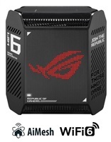 ASUS GT6 1-pack black Wireless AX10000 ROG Rapture Wifi 6 Tri-band Gaming Mesh System