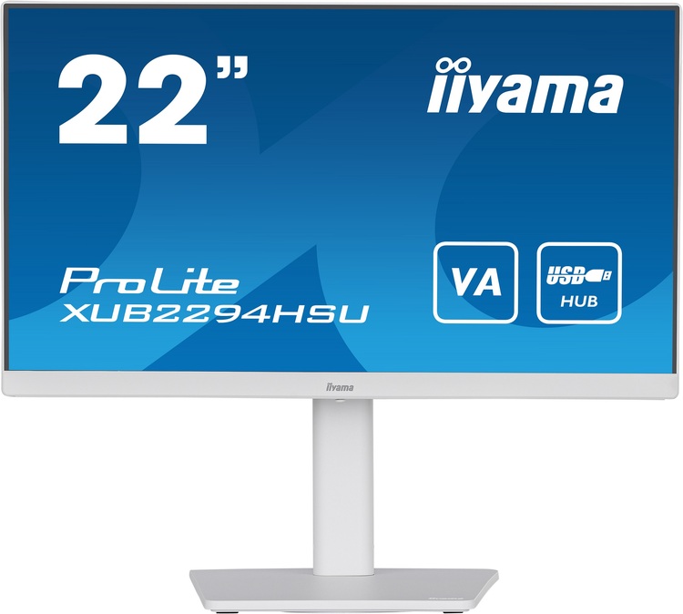 iiyama ProLite XUB2294HSU-W2, VA Matrix, 54.6cm (21.5''), white