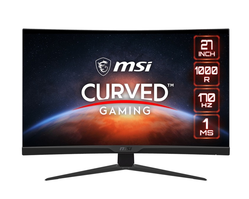 MSI Gaming monitor G272C, 27" zakřivený /FHD/VA LED, 170Hz/1ms/3000:1/300cd / m2/ 2xHDMI/DP