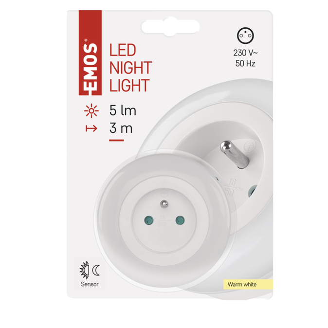 EMOS LED Noční světlo P3320, noční senzor