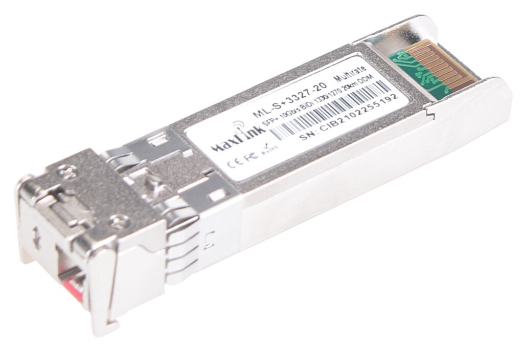 MaxLink 10G SFP+ optický modul, WDM(BiDi), SM, Tx 1330/Rx1270nm, 20km, 1x LC konektor, DDM