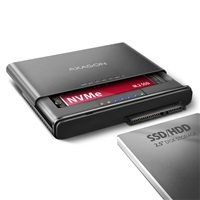 AXAGON ADSA-CC USB-C 10Gbps - NVMe M.2 SSD &amp; SATA 2.5"/3.5" SSD/HDD CLONE MASTER 2