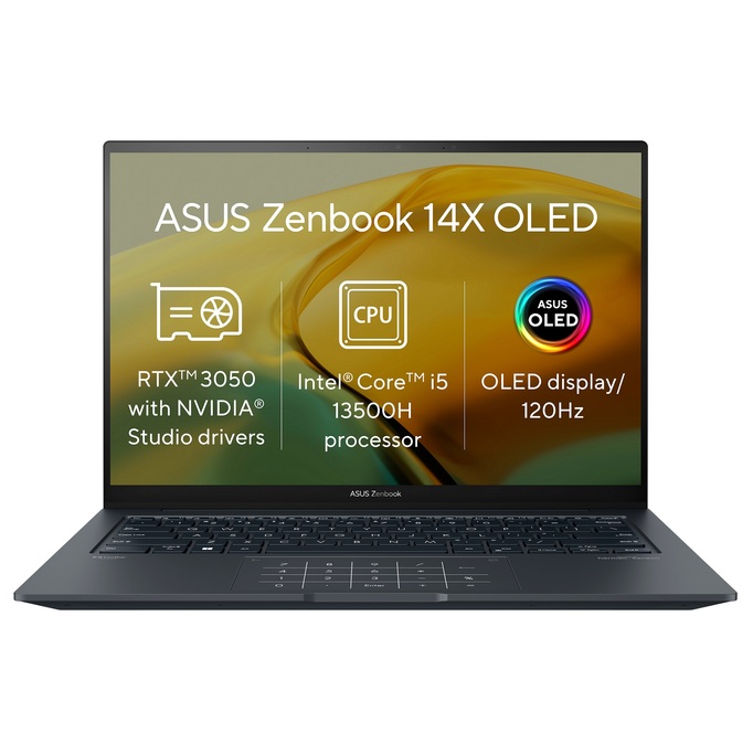 ASUS Zenbook 14X OLED/UX3404VC/i5-13500H/14,5"/2880x1800/16GB/1TB SSD/RTX 3050/W11H/Gray/2R