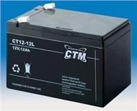 Baterie - CTM CT 12-12L (12V/12Ah - Faston 250), životnost 5let