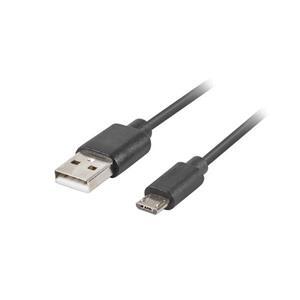LANBERG Micro USB (M) na USB-A (M) 2.0 kabel 1m, černý, rychlé nabíjení 3.0