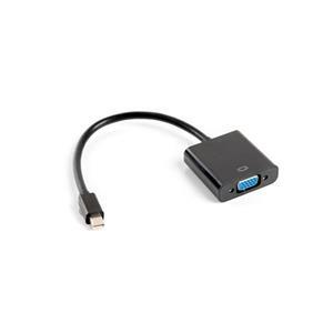 LANBERG adaptér mini DisplayPort 1.2 na VGA, M/F, kabel 20cm, černý