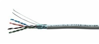 FTP kabel LYNX REELEX AIR, Cat5E, drát, PVC, Eca, šedý, 305m