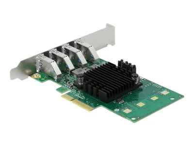Delock PCI Express x4 Card to 4 x external USB 3.0 Quad Channel