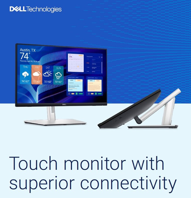 24" LCD Dell P2424HT Touch 5ms/16:9/matný/USB-C