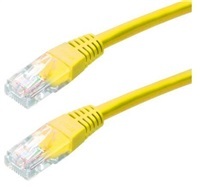 XtendLan patch kabel Cat6, UTP - 0,25m, žlutý (prodej po 10 ks)