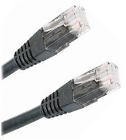 XtendLan patch kabel Cat6, UTP - 0,25m, černý (prodej po 10 ks)