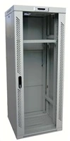 LEXI-Net 19" stojanový rozvaděč 27U, šířka 600mm, hloubka 800mm, nosnost 600 kg, skleněné dveře, složený, šedý