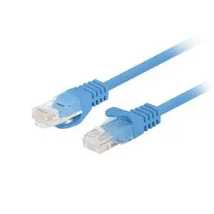 LANBERG Patch kabel CAT.5E UTP 0.25M modrý Fluke Passed
