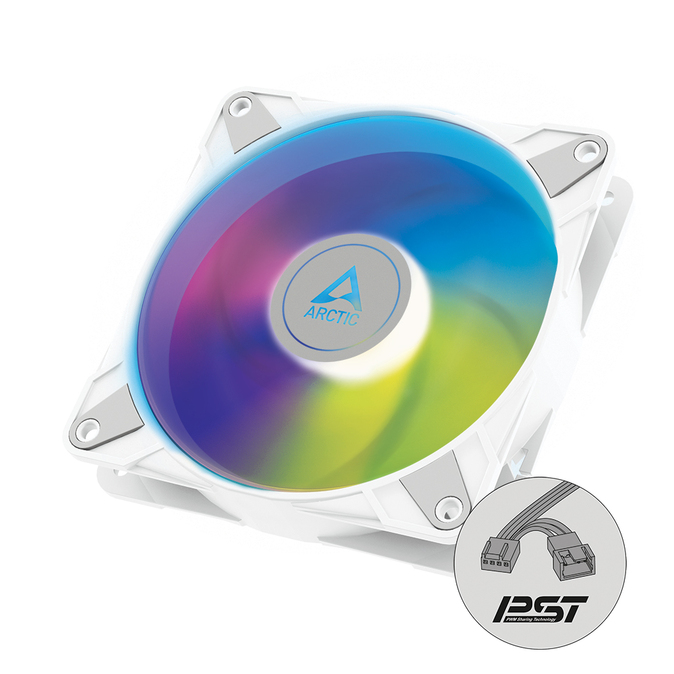 ARCTIC P12 PWM PST A-RGB 0dB – 120mm Pressure optimized case fan | PWM controlled speed with PST | A