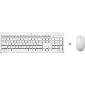 HP Bezdrátová klávesnice a myš HP 230 - bílá ENG