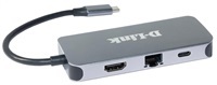 D-Link DUB-2335 USB-C Hub with HDMI, Gigabit Ethernet and 3x USB3.0, mini docking station-poškozený obal