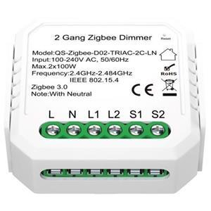 IMMAX NEO SMART kontroler stmívatelný V5 2-tlačítkový Zigbee 3.0, TUYA