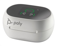 Poly Voyager Free 60+ MS Teams bluetooth headset, BT700 USB-C adaptér, dotykové nabíjecí pouzdro, bílá