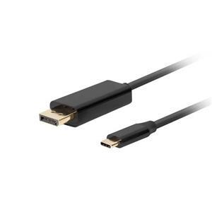 Lanberg USB-C(M)-&gt;DisplayPort(M) kabel 3m 4K 60Hz černá