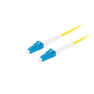 LANBERG optický patch cord SM LC/UPC-LC/UPC simplex 5m LSZH G657A1 průměr 3mm, barva žlutá