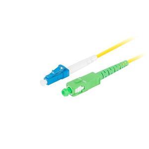 LANBERG optický patch cord SM LC/UPC-SC/APC simplex 5m LSZH G657A1 průměr 3mm, barva žlutá