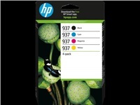 HP 937 CMYK Original Ink Cartridge 4-Pack (1,450 / 800 / 800 / 800 pages)