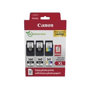 Canon cartridge PG-560XLx2/CL-561XL PVP / 2x Black+Color / 2x400str+1x300str.
